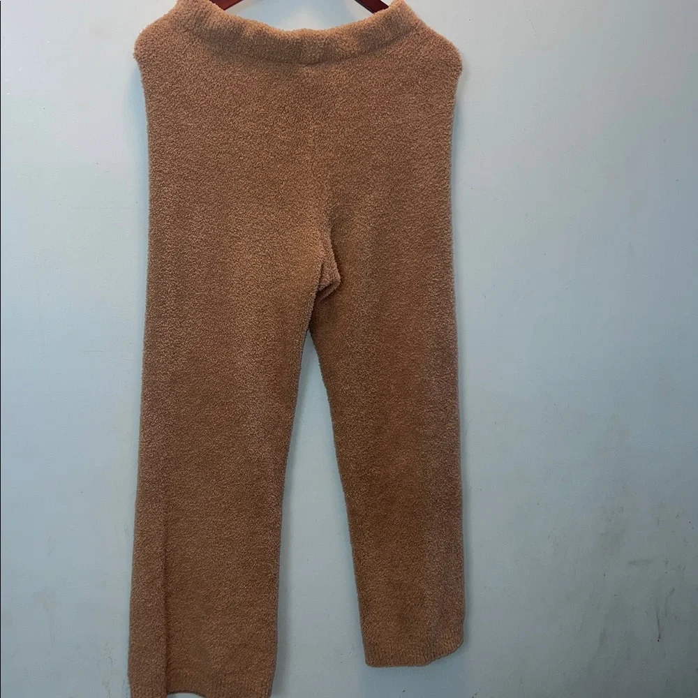 Softies top and bottom- V-Neck Women's cozy lounge set in camel color-never worn - Picture 5 of 6